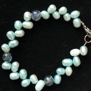 Freshwater Pearl and Glass Bead Bracelet